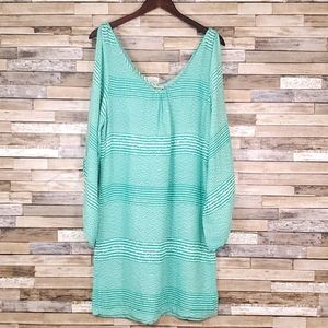 Green & White Miss Cocoa Beach Swim Cover